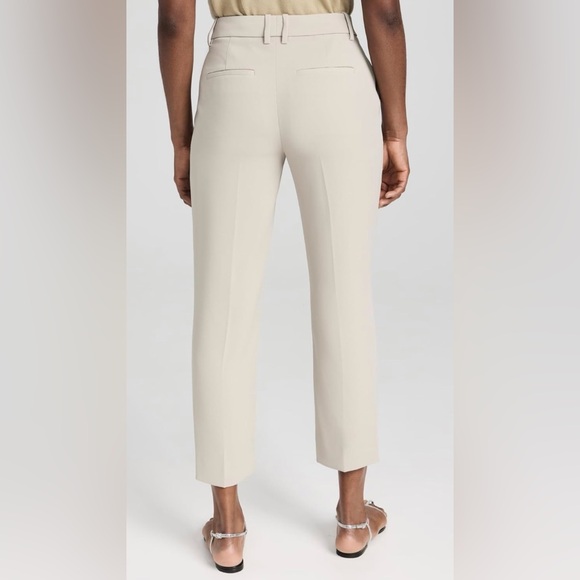 NWT Vince Khaki Beige Crepe Straight Leg Women's Pants - Picture 4 of 7